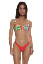 BIRDS OF PARADISE - Wide Strap Balconette Top & High Leg Brazilian Bottom • Multicolor