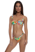 BIRDS OF PARADISE - Wide Strap Balconette Top & High Leg Brazilian Bottom • Multicolor