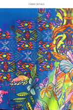 DECO GARDENS - Keyhole Rings Bralette Top & Side Cut Out Rings Moderate Bottom • Multicolor