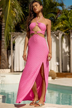 BRILLA - Double Loop Bandeau Long Dress • Pink