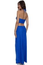 BRILLA - Double Loop Bandeau Long Dress • Electric Blue