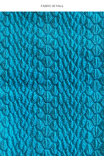 WAVY BABY - Asymmetric Ring Top & Moderate Ring Side Bottom • Caribe Blue