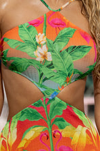 PALM BREEZE - Cut Out Long Dress • Multicolor