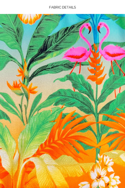 PALM BREEZE - Wavy Luxe Stitch Drawstring Tube Top & Wavy Luxe Stitch High Leg Brazilian Bottom • Multicolor