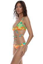 PALM BREEZE - Wavy Luxe Stitch Criss Cross Wrap Top & Wavy Luxe Stitch Full Ruched Back Bottom • Multicolor
