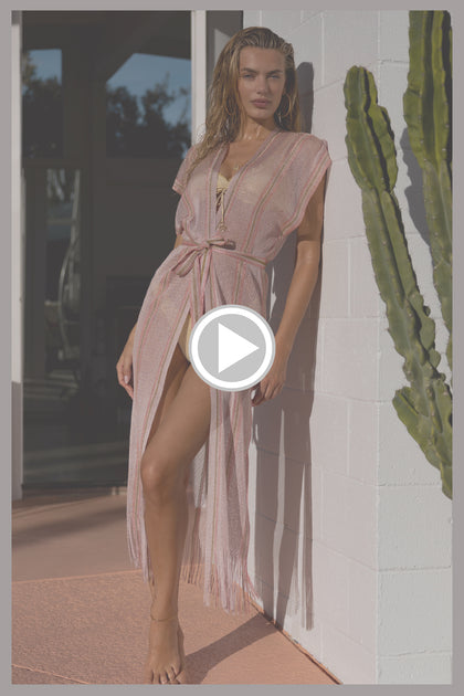ETHEREAL QUEEN - Long Caftan • Rose Pink