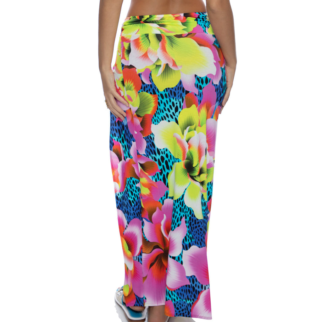 TROPICAL ILLUSIONS - Twist Front Skirt