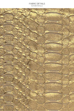 MEDUSA - Triangle Halter Top & Seamless Full Ruched Back Bottom • Gold