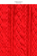 LOST AT SEA - Triangle Halter Top & Seamless Full Ruched Back Bottom • Scarlet