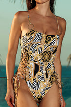 GODDESS VIBES - Square Neck Laced Up One Piece • Multicolor