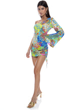 LA COSTA - One Shoulder Sleeve Adjustable Side Dress • Multicolor