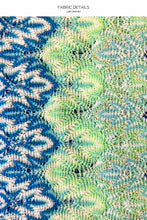 SEVEN SEAS - Knotted Halter Bandeau Top & Brazilian Bottom • Multi Blue Runway