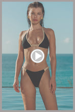 SAIL ON - Braided Triangle Halter Top & Braided Full Bottom • Black