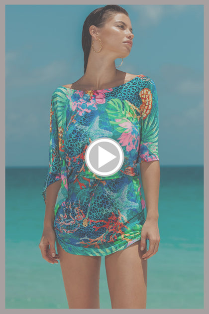 TROPICAL SIREN - South Beach Dress • Multicolor