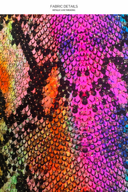 ELECTRIC SKIN - Ring Tank Top & Ring String Moderate Bottom • Multi Neon