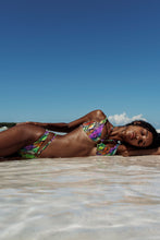 ELECTRIC SKIN - Ring Tank Top & Ring String Moderate Bottom • Multi Neon