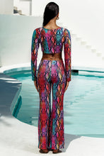 ELECTRIC SKIN - Ring Long Sleeve Top & Flare Pants  • Multicolor