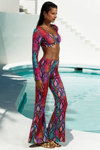 ELECTRIC SKIN - Ring Long Sleeve Top & Flare Pants  • Multicolor