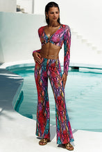 ELECTRIC SKIN - Ring Long Sleeve Top & Flare Pants  • Multicolor