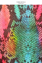 ELECTRIC SKIN - Long Sleeve Mini Dress • Multicolor