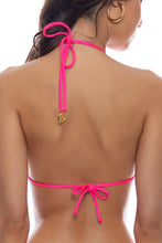 CANDY COATED - Rings Cut Out Triangle Top & Ring Brazilian Bottom • Pink Sugar