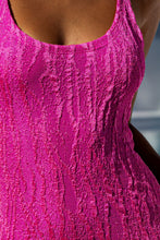 WAVE CHASER - Bodycon Tank Mini Dress • Fuchsia