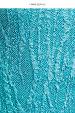 WAVE CHASER - Bodycon Tank Mini Dress • Aqua