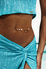 WAVE CHASER - Crop Top & Twist Front Skirt • Aqua