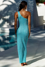 WAVE CHASER - Asymmetrical Cut Out Maxi Dress • Aqua