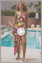 FLUTTER - Fitted Side Slit Maxi Dress • Multicolor