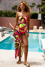 FLUTTER - Fitted Side Slit Maxi Dress • Multicolor