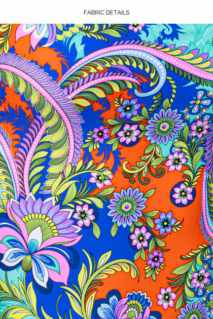 IN THE GROOVE - Short Sleeve Collared Blouse & Elastic Waistband Short • Multicolor