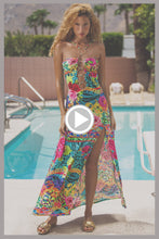 WILD BLOOMS - Halter Ring Long Dress • Multicolor