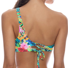 WILD BLOOMS - Asymmetric Ring Chain Cut Out Top