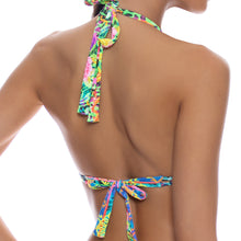 WILD BLOOMS - Ring Triangle Halter Top