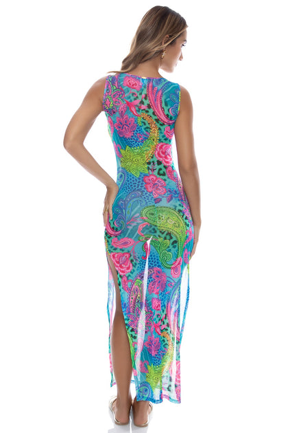 SEAGLASS FANTASY - Maxi Tank Dress • Multicolor