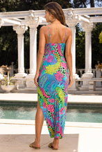 SEAGLASS FANTASY - Fitted Side Slit Maxi Dress • Multicolor