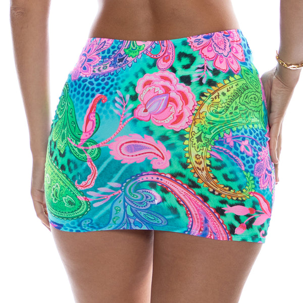 SEAGLASS FANTASY - Scrunched Up Mini Skirt