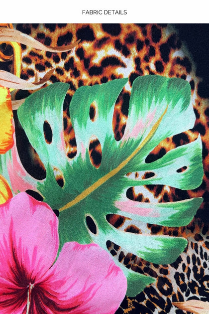 VISIONS OF PARADISE - South Beach Dress • Multi Black