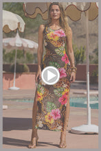 VISIONS OF PARADISE - Maxi Tank Dress • Multi Black