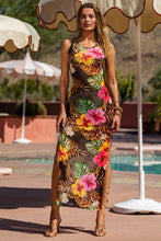 VISIONS OF PARADISE - Maxi Tank Dress • Multi Black