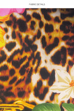 VISIONS OF PARADISE - Chain Bralette Side Slit Maxi Dress • Multi Black