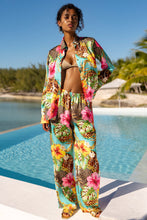 VISIONS OF PARADISE - Blouse & Elastic Waistband Pant • Multicolor