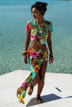 VISIONS OF PARADISE - Crop Top & Chain Skirt • Multicolor