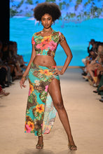 VISIONS OF PARADISE - Crop Top & Chain Skirt • Multicolor Runway
