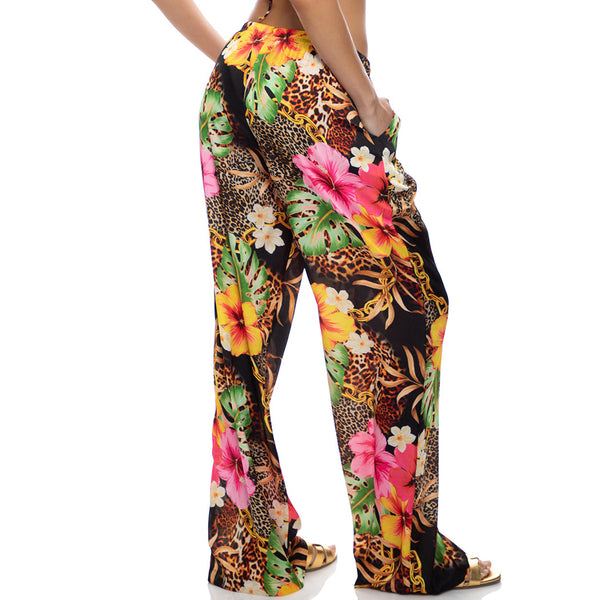 VISIONS OF PARADISE - Elastic Waistband Pant
