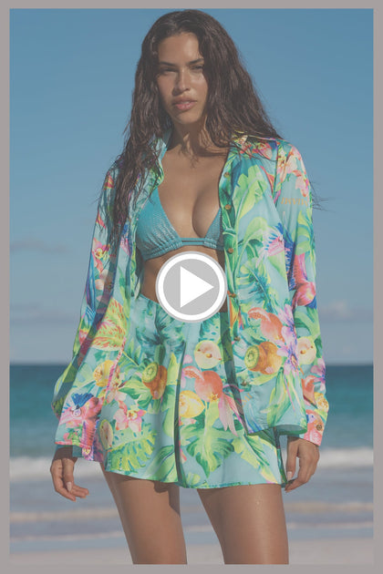 CARIBBEAN FANTASY - Blouse & Short • Multicolor