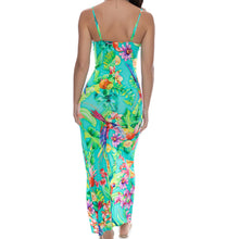 CARIBBEAN FANTASY - Fitted Side Slit Maxi Dress