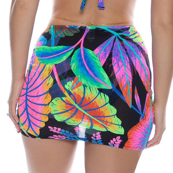 NEON NIGHTS - Scrunched Up Mini Skirt