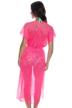 CABANA PRINCESS - Long Caftan • Neon Pink